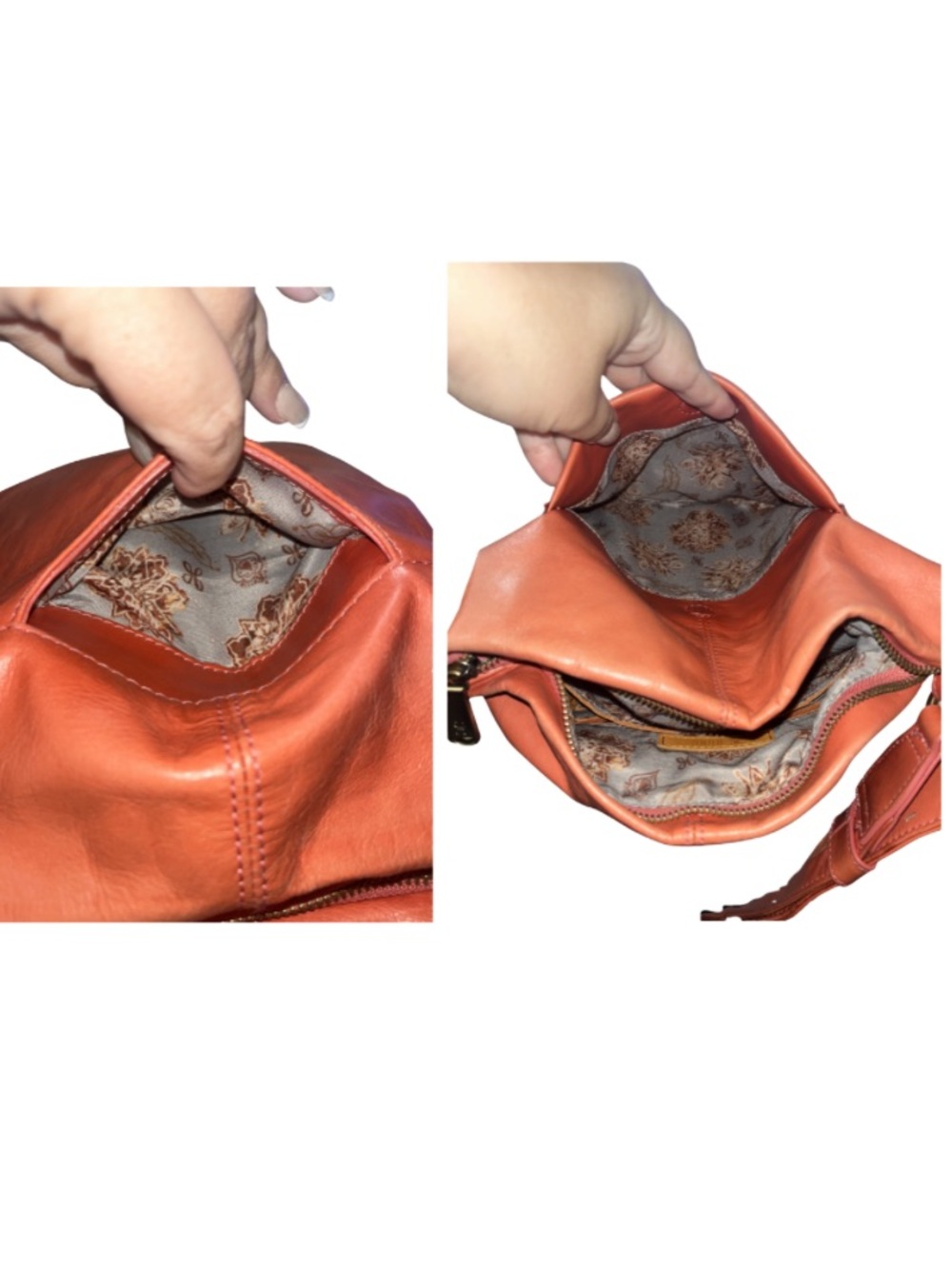 Beautiful HOBO
“Delilah"
Coral Leather Crossbody Bag - Picture 10 of 16